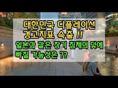 대한민국 디플레이션 경고지표 속출 !! 일본과 같은 장기침체의 덫에 빠질 것인가??