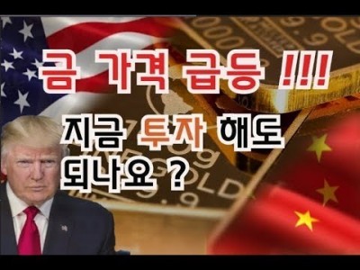 금 가격 급등!!!  지금 사도 되나요??