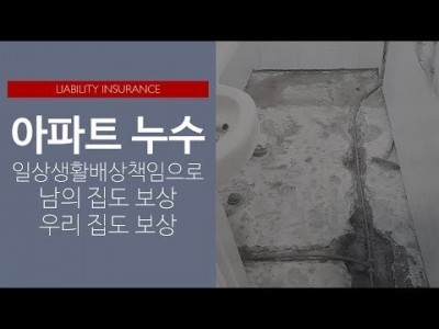 아파트 누수: 일배책으로 남의집도 보상, 우리집도 보상