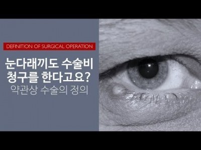눈다래끼도 수술비보험금을 청구한다.고요?