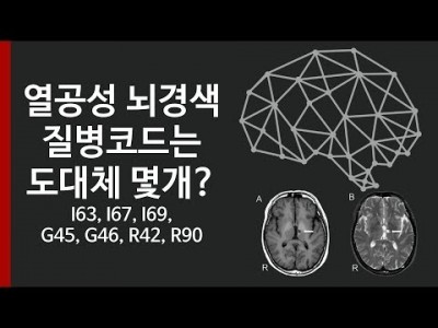 열공성 뇌경색의 질병코드는 도대체 몇개인가요? I63, I67, I69, G45, G46, R42, R9