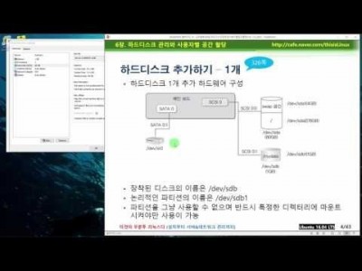》 이것이 우분투 리눅스다 06장 01교시 : SATA/SCSI 장치 개요, 하드디스크 1개 추가