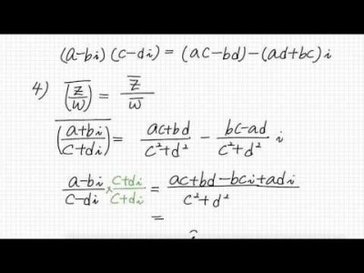 켤레 복소수의 성질 & i 의 순환성