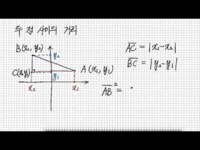 두 점 사이의 거리
