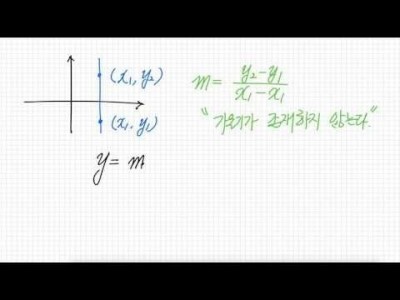 축에 평행한 직선의 방정식