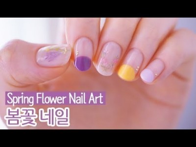 봄꽃 젤네일아트 : Spring Flower Nail Art