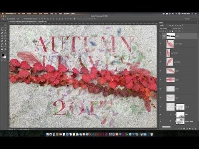 [포토샵 강좌] 12-3 나뭇잎 브러쉬 활용하기 - 브러쉬 연습/복습