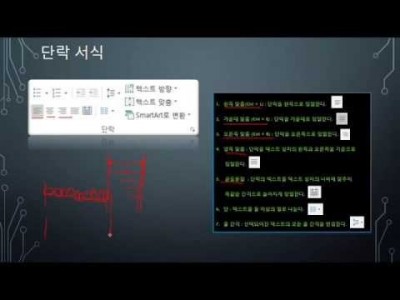 ※MS파워포인트 2016메뉴얼 기능(4회,워드아트 삽입 및 편집)샘플 동영상,강좌,강의.