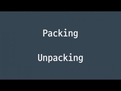 #25 패킹, 언패킹 | 파이썬 강좌 코딩 기초 강의 Python | 김왼손의 왼손코딩