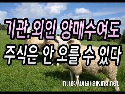 [주식] 기관과 외인이 양매수여도 주식은 내린다(내가 가진 주식이 내리는 이유)